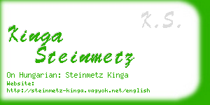 kinga steinmetz business card